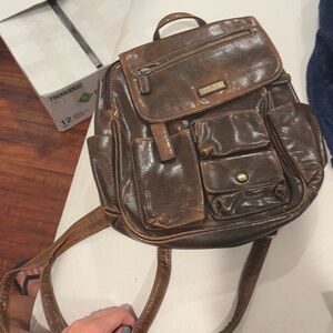 Minicii leather backback